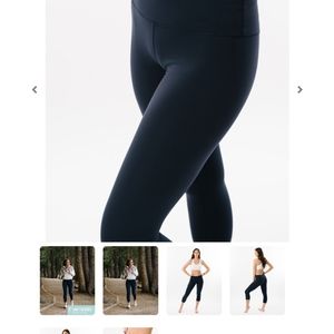 Zyia Dark Navy Warmth Luxe Leggings
